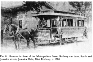 horse-drawn streetcar